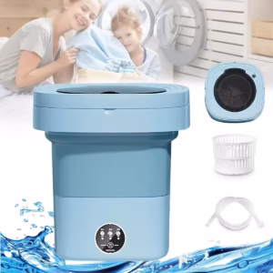 Portable Folding Washing Machines Large with Dryer Bucket for Clothes Underwear Sock Small Washer Travel Home Mini Machine
